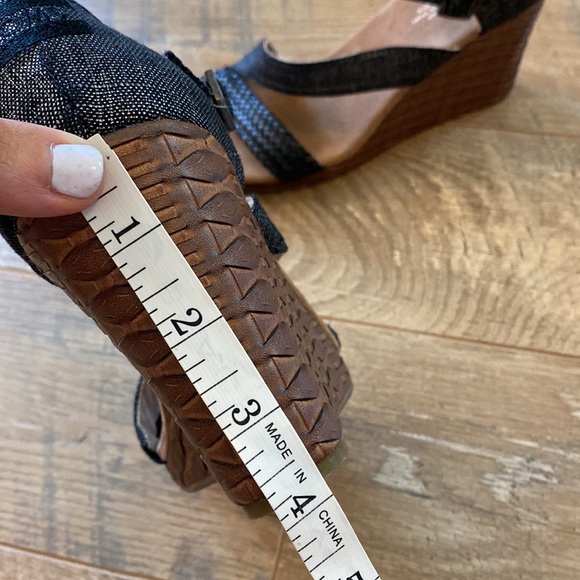 Toms Heels Sienna Ankle Strappy Cork Wedge Sandals 301215, Women’s size 10 - Picture 8 of 10